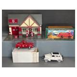 Texaco Die-Cast Model Vehicles and Building Set