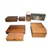 Wood and Cardboard Boxes, Largest 9.5