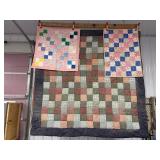 Patchwork Quilt 78x80 Slightly Faded