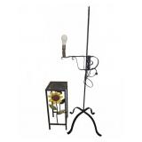 Metal Floor Lamp, 54" Tall, Metal Stand