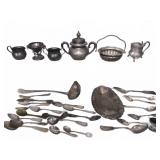 Silver Plate Tableware Lot
