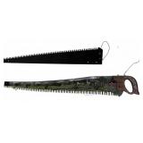 Hand Saw Blade with Painted Rural Scene