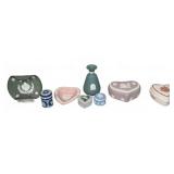 Wedgwood Jasperware Boxes and Vase
