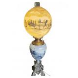 B&H Hand-Painted GWTW Lamp