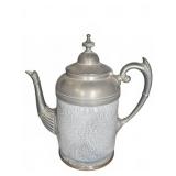 Metal Teapot with Decorative Spout and Handle