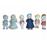 6 Vintage Japanese Bisque Dolls