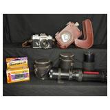 Camera Lot With Fujica ST701 and Lenses
