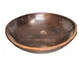 Turned Wood Bowl, 17" Diameter