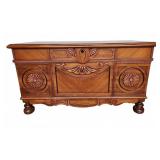 Cedar Wood Chest with Side Drawers