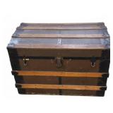 Wood and Metal Trunk 32x19x22