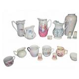 Porcelain Pitchers and Tableware Lot