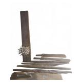 Primitive Wooden Tools Group, Tallest 36"