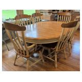 Dining Table with 6 Windsor Style Chairs