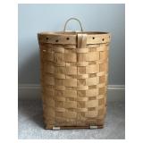 Wood Splint Pack Basket with Straps 14.5x13x20.5