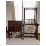Two Door Cabinet and 3 Nesting Tables Set