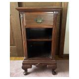 Wooden Side Table with Drawer 16x16x30