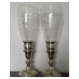 Sterling Silver Weighted Glass Goblets