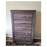 Unbranded Wood Chest of Drawers, 34"×16"×53"
