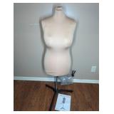 Adjustable Fabric Dress Form with Metal Stand