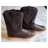 Justin Leather Pull-On Work Boots