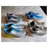 Four Pairs HOKA Running Shoes Mixed all