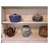 Five Decorative Stoneware Pieces