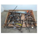 Steel Animal Traps and Stakes Lot
