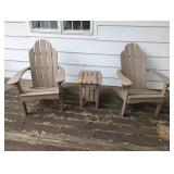Synthetic Wood Patio Furniture Set