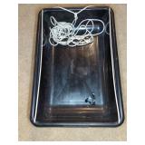 Double-Tuf Black Plastic Utility Tub with Rope