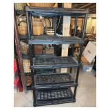 Plastic Storage Shelf Unit 36"x18"x71"