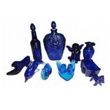Cobalt Blue Glass Decorative Items