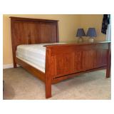 Wood Bed Frame, 65" x 86", Headboard 59" T