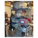 Bulk Lot of Holiday Decor, Toys, and Storage Bins