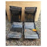 Set of Four Metal Roller Vehicle Dollies