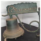 Ducks Unlimited Cast Iron Wall Mount Bell