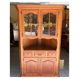 Wooden Corner Hutch, 48" w x 25" d x 78" t