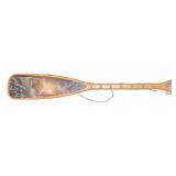 Decorative Paddle w/ Wolf Artwork, 36"L