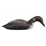 Hand-Carved Common Loon, Keith Van Voorhis, 21"L