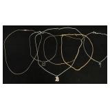 Six Necklaces, Some 14K