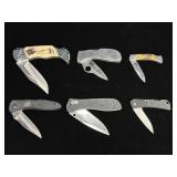 Six Folding Pocket Knives
