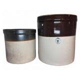 Glazed Stoneware Crocks