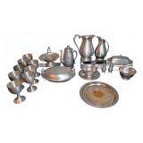 Pewter Tableware and Serving Pieces