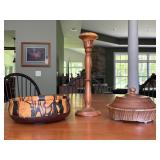 (3) Handmade Woodturned Tabletop Items