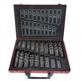 Metal Drill Bit Set with Red Carry Case