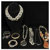 Plastic and Metal Costume Jewelry