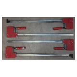(4) Bessey 30" Parallel Bar Clamps