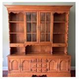 Two Piece Hutch Cabinet 74"x 16"x 80.5"
