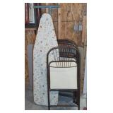 Card Tables, Folding Chairs & Ironing Board Lot
