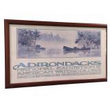 Adirondacks Watercolor Exhibition Poster 36.5"x21