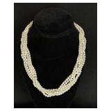 Multi-Strand Freshwater Pearl Necklace